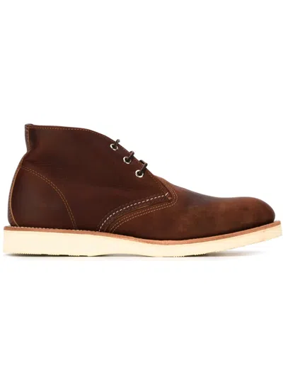 Red Wing 3141 Work Chukka Briar Oil Slick In Brown