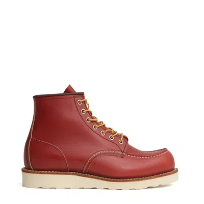 Red Wing Moc Classico Goodyear Leather Boots In Brown