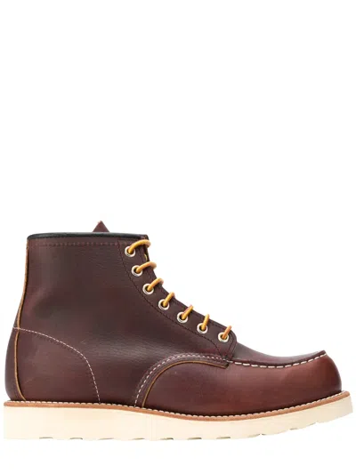 Red Wing Moc Toe Work Boot In Brown