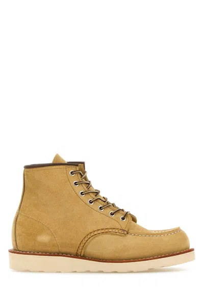 Red Wing Mustard Suede Lace-up Shoes In Hawthorneabilene
