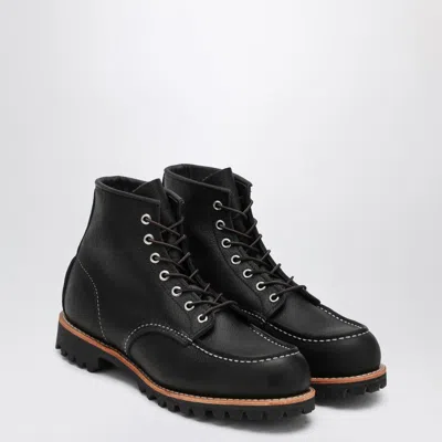 Red Wing Roughneck Derby In Black Leather In Multi
