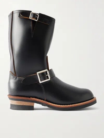 Red Wing Shoes 2996 Engineer Buckled Leather Boots In Black