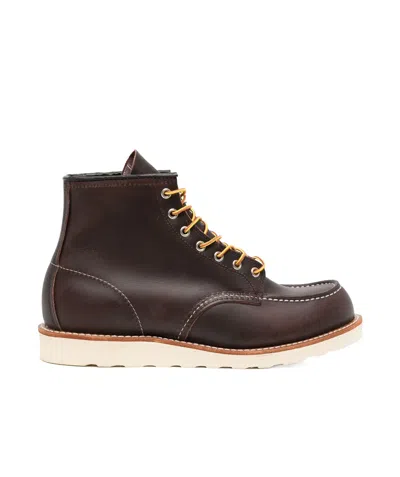 Red Wing Shoes 6 Classic Moc Boots In Black