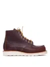 Red Wing Shoes Stylish Ankle Length Flat Sole Boots In Brown