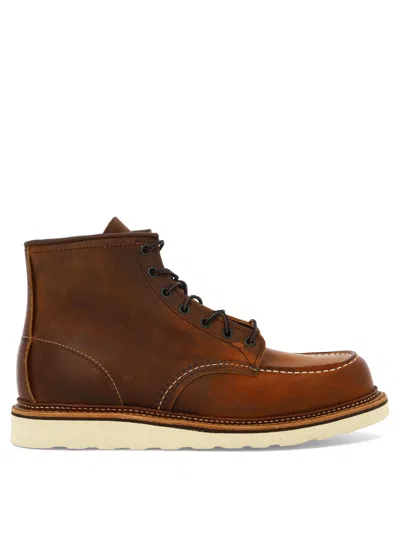 Red Wing Shoes 6 Inch Moc Ankle Boots Brown