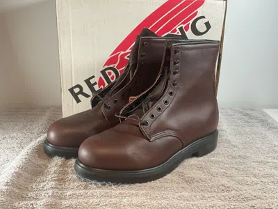 Pre-owned Red Wing Shoes 8” Red Wing Supersole 4412 Leather Steel Toe Boots Multiple Sizes In Brown