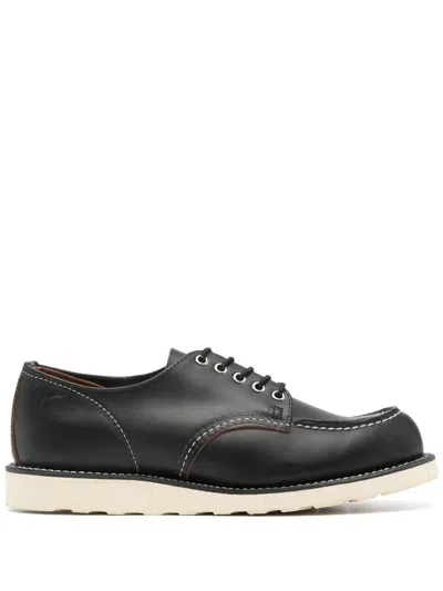 RED WING SHOES RED WING SHOES 8090 SHOP MOC TOE OXFORD BLACK PRAIRIE SHOES