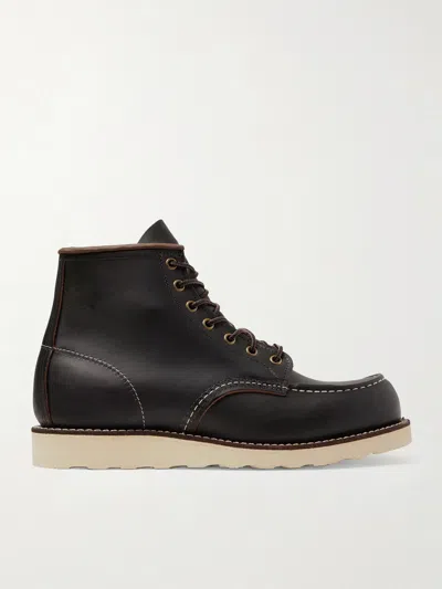 Red Wing Shoes "classic Moc" Ankle Boots In Black