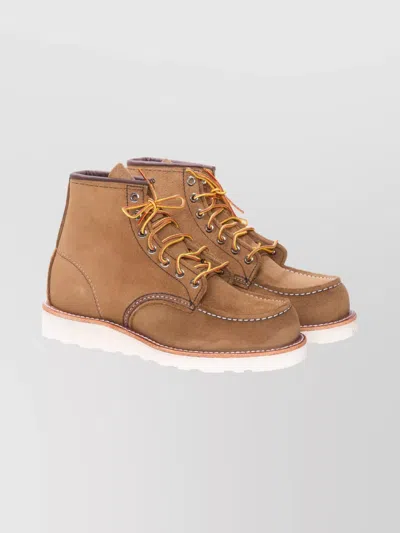 Red Wing Shoes Ankle Height Lace-up Leather Shoes In Brown