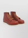 Red Wing Shoes Ankle Height Lace-up Leather Shoes In Red