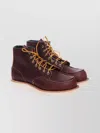 Red Wing Shoes Ankle Lace-up Moccasin Round Toe In Burgundy