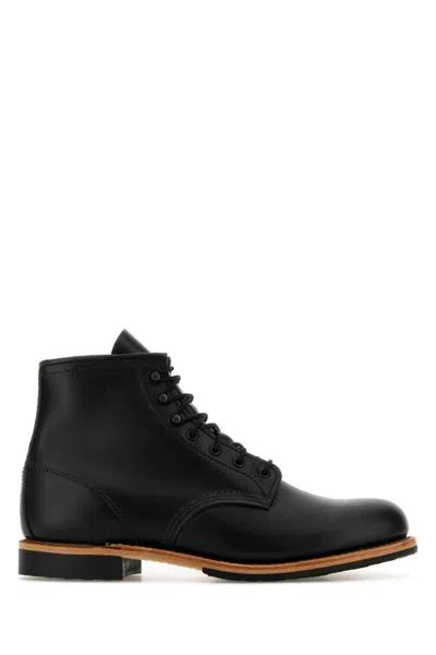 Red Wing Shoes Black Leather Ankle Boots