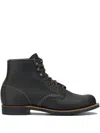 Red Wing Shoes Blacksmith Lace-up Stitch-detail Boots In Black