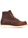 Red Wing Shoes Stylish Ankle Length Flat Sole Boots In Brown