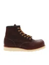 RED WING SHOES BROWN LEATHER ANKLE BOOTS