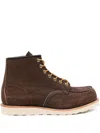 Red Wing Shoes Chocolate Brown Ankle Boots In Animal Print