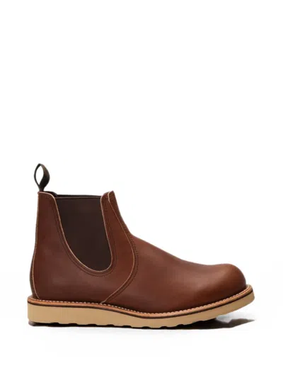 Red Wing Shoes Classic Chelsea Boots In Brown