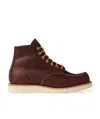 Red Wing Shoes Stylish Ankle Length Flat Sole Boots In Brown