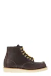 RED WING SHOES RED WING SHOES CLASSIC MOC - LEATHER BOOT WITH LACES