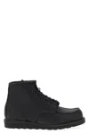 Red Wing Shoes Black Leather Lace-up Boots In Black