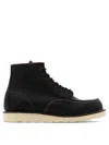 RED WING SHOES CLASSIC MOC ANKLE BOOTS BLACK
