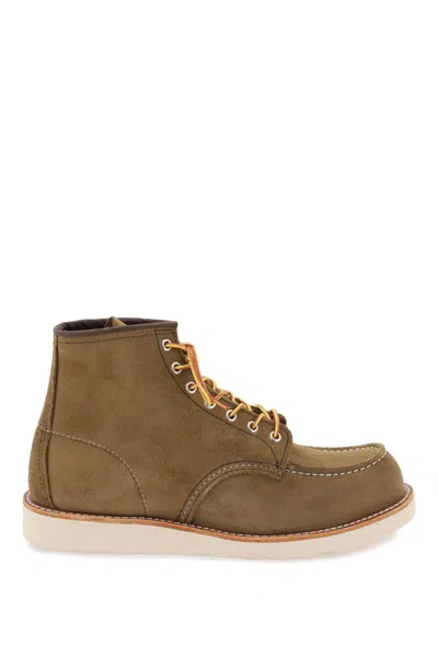 Red Wing Shoes Classic Moc Ankle Boots In Brown