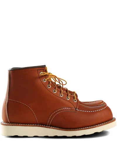 Red Wing Shoes Classic Moc Boots In Brown