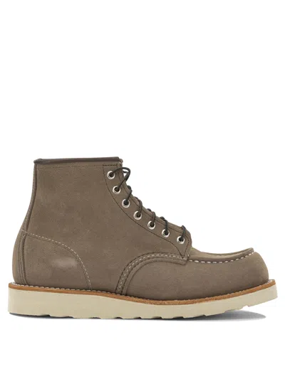 Red Wing Shoes "classic Moc Toe" Lace-up Boots In Transparent