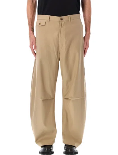 Red Wing Shoes Comme Des Garçons Homme Plus Barrel Trousers In Beige