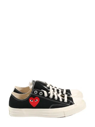 Red Wing Shoes Comme Des Garçons Play Chuck Taylor Red Heart Sneakers In Multi