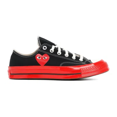 Red Wing Shoes Comme Des Garçons Play Heart Print Sneakers In Multi