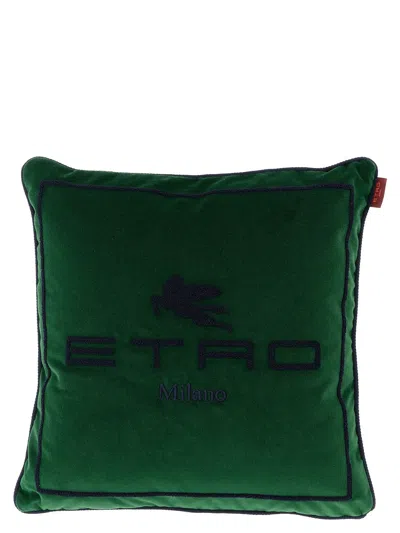 Red Wing Shoes Etro Home Logo Cushion In Multicolor