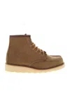 Red Wing Shoes Classic Moc Ankle Boots In Verde