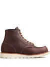 Red Wing Shoes Stylish Ankle Length Flat Sole Boots In Brown
