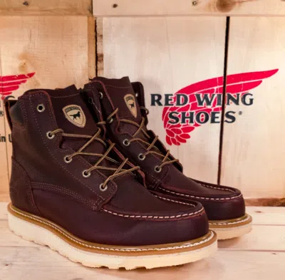 Pre-owned Red Wing Shoes Irish Setter 83605 Ashby Boots (soft Toe) In Brown
