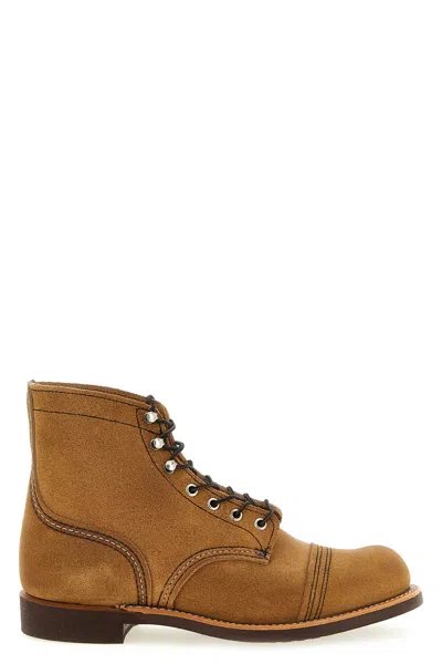 Red Wing Shoes Iron Ranger Heritage Lace Up Ankle Boots In Brown | ModeSens