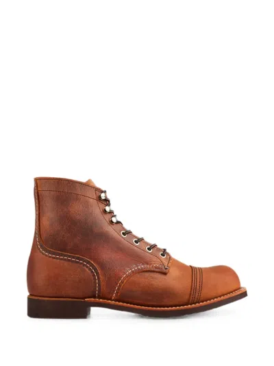 Red Wing Shoes Iron Ranger Ankle Boots In Brown