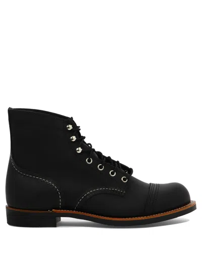 Red Wing Shoes Iron Ranger Ankle Boots For Men In Black