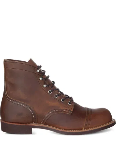 Red Wing Shoes Iron Ranger Boots In Brown