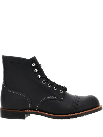Red Wing Shoes Red Wing Heritage Blacksmith 3345 Men Black Leather Round Toe 6-inch Ankle Boots In Multi