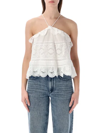 Red Wing Shoes Isabel Marant Etoile Marant Étoile Prisha Lace Top In White