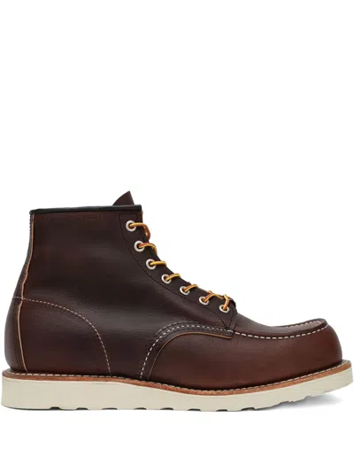 Red Wing Shoes Shoe Classic Moc Laced Shoes In Brown