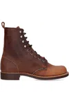 Red Wing Shoes Lace-up Leather Ankle Boots In Brown