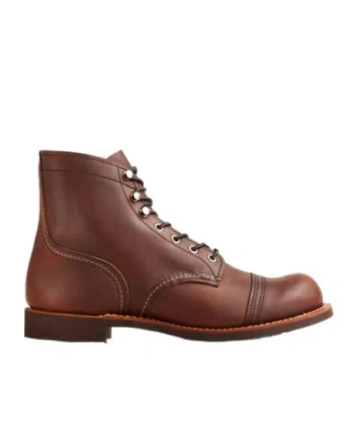 Red Wing Shoes Lace-up Martin Boots In Red