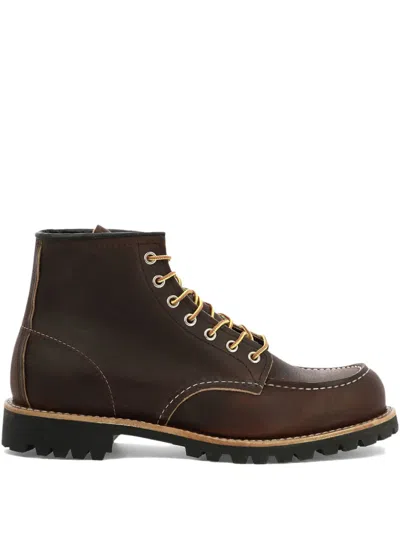 RED WING SHOES LACE-UP MOC-TOE BOOTS