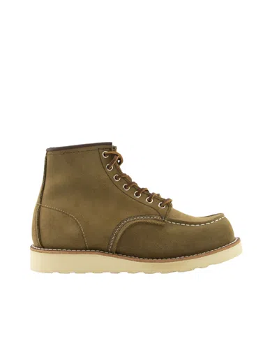 Red Wing Shoes Lacing Ankle Boots In Green