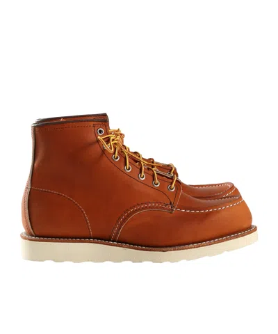 Red Wing Shoes 875 Moc-toe Leather Boots In Brown