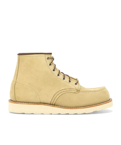 Red Wing Shoes Lacing Short Boots In Nude