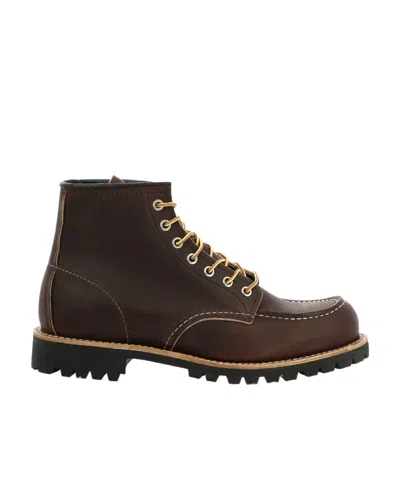 Red Wing Shoes Logo Logo Short Boots In Brown