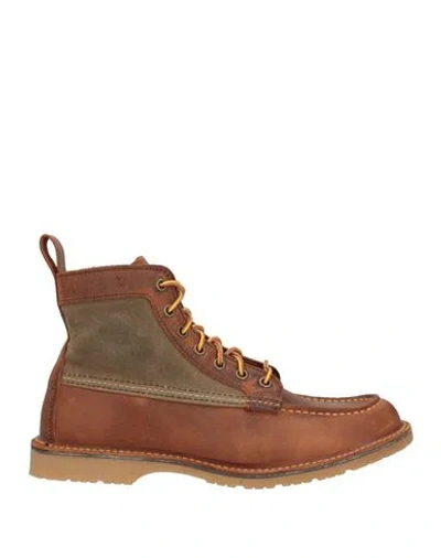 Red Wing Shoes Man Ankle Boots Brown Size 9 Leather